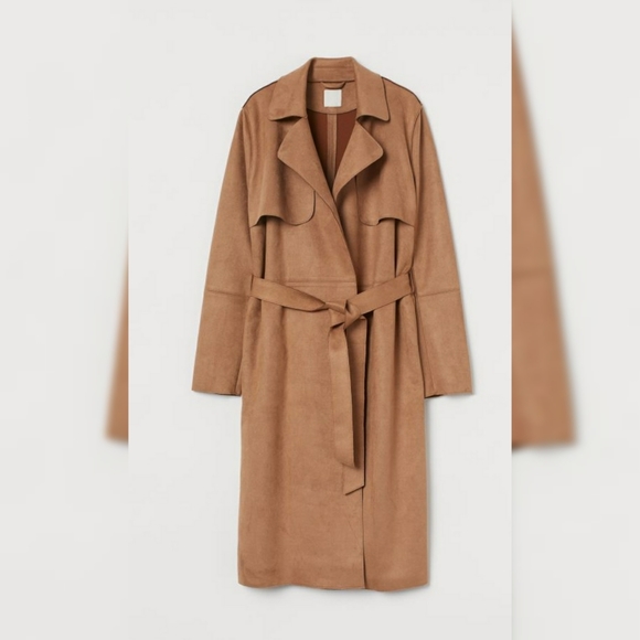 H&M Faux Suede Trench - Picture 2 of 4